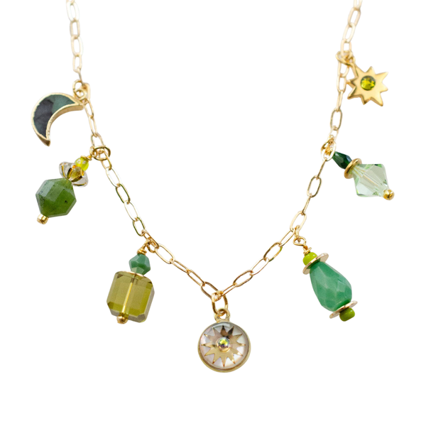 Pearl Zodiac Earth Sign Charm Necklace by Jill Makes - Freshie & Zero Studio Shop