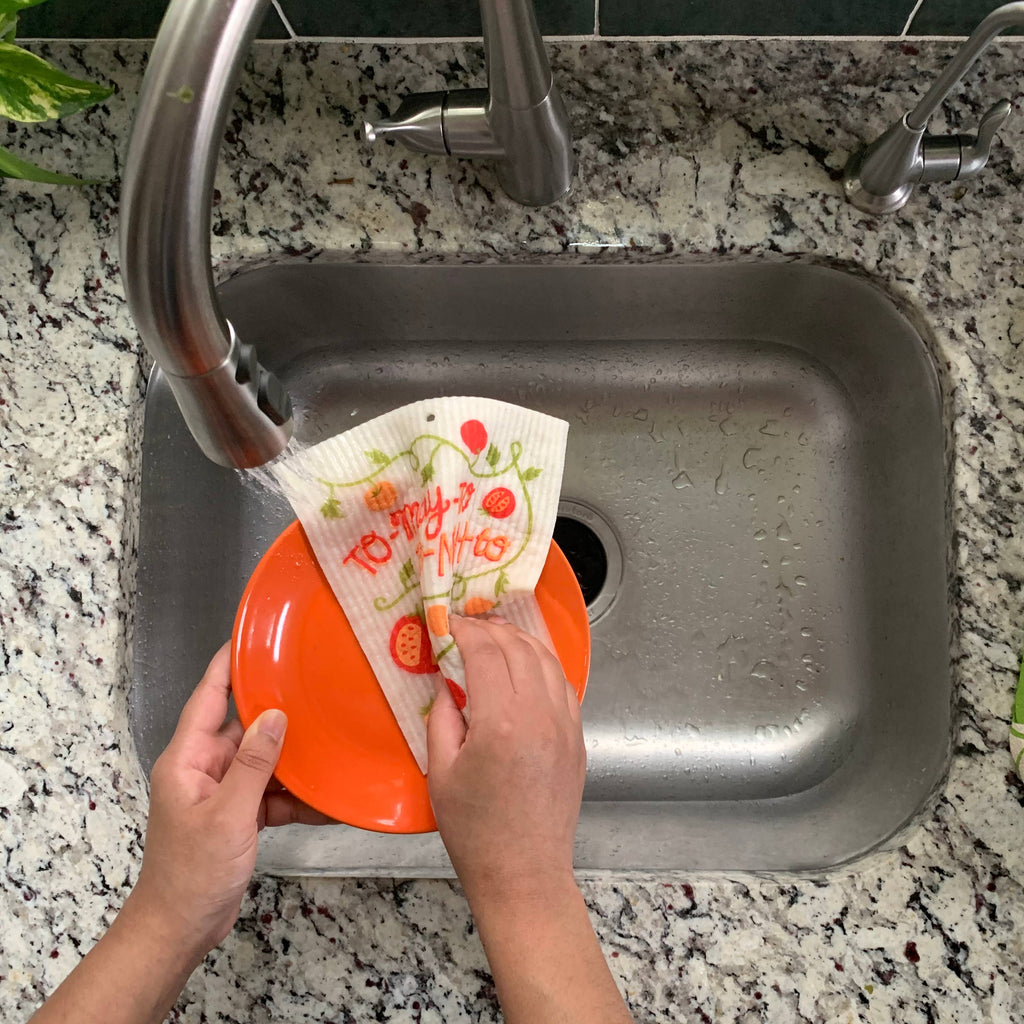 Tomato Sponge Cloth - Freshie & Zero Studio Shop