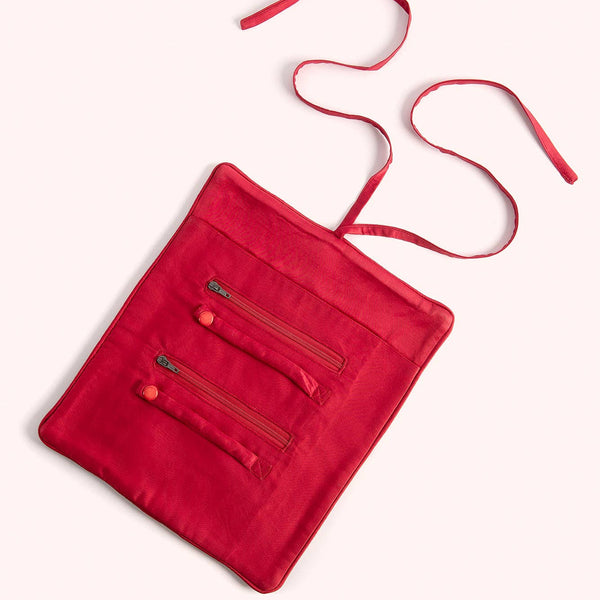 Travel Jewelry Holder by Powder - Red Florals - Freshie & Zero Studio Shop