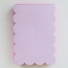 Scalloped Shaped Notepad | Lilac + Hot Pink Edge - Freshie & Zero Studio Shop