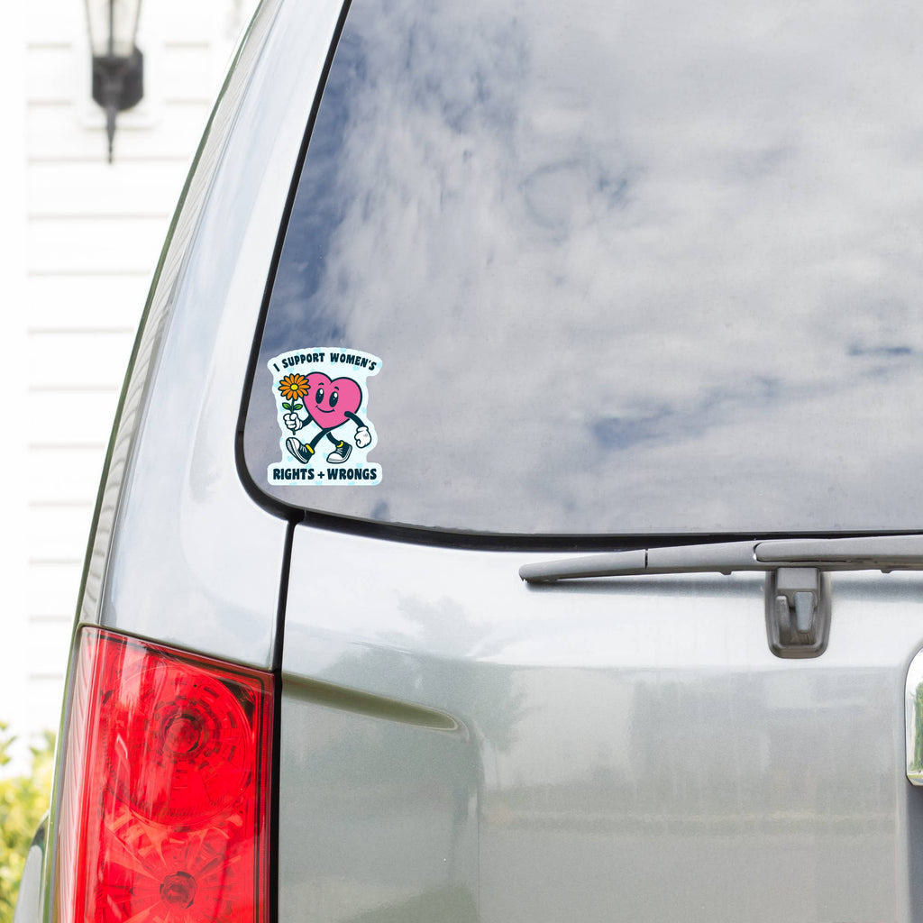 Women's Rights and Wrongs Sticker - Freshie & Zero Studio Shop