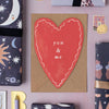 You & Me Heart Greeting Card - Freshie & Zero Studio Shop