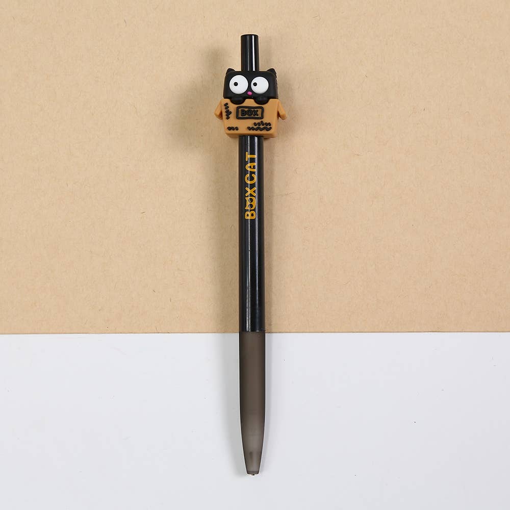 Cat in a Box Gel Pen - Freshie & Zero Studio Shop