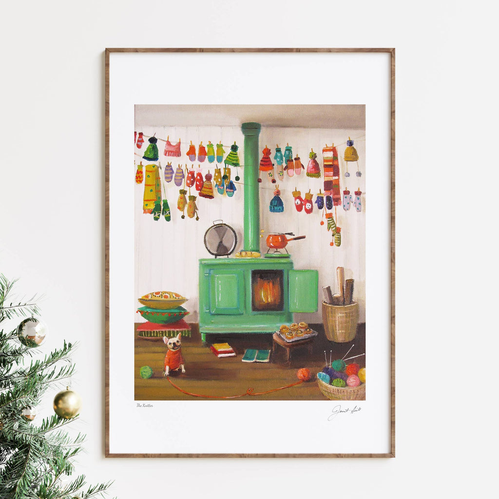The Knitter 11" X 14" | Janet Hill Art Print - Freshie & Zero Studio Shop
