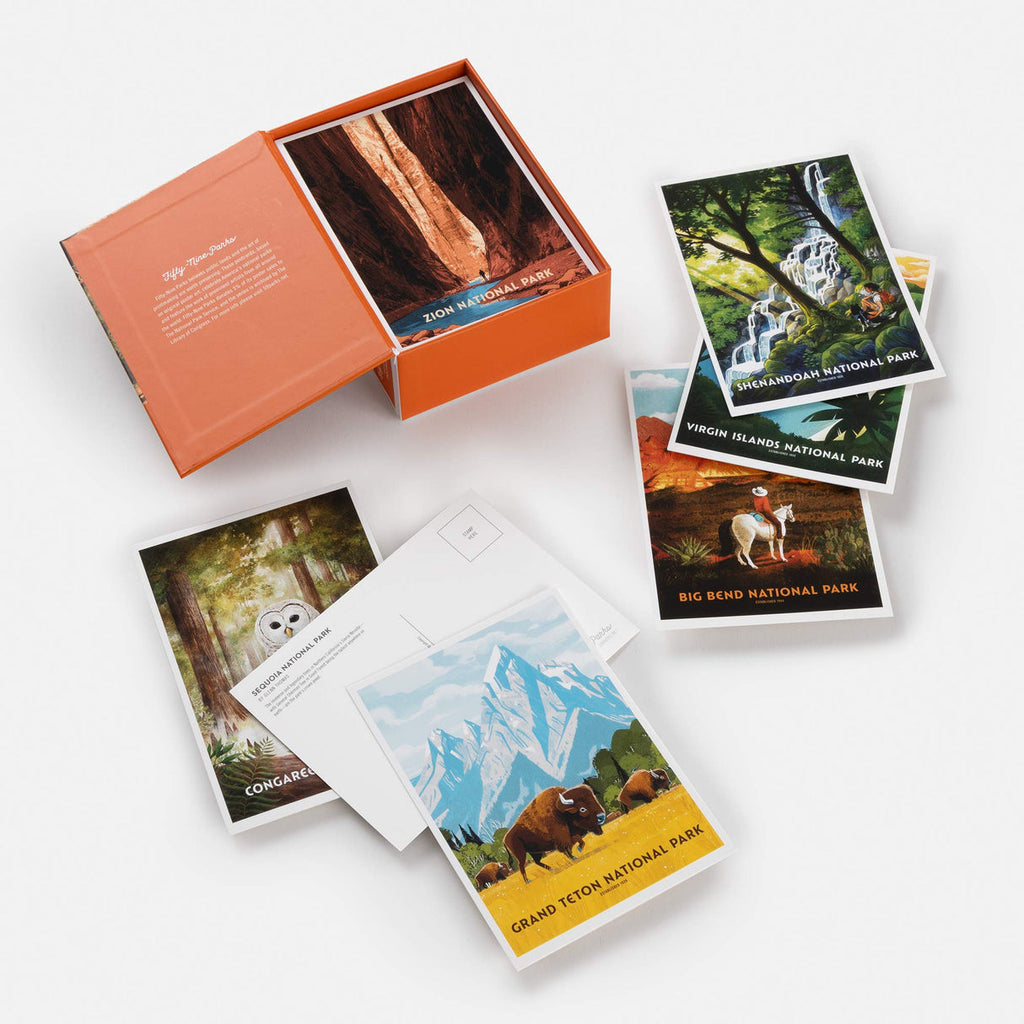 National Parks Postcard Box Set - Freshie & Zero Studio Shop