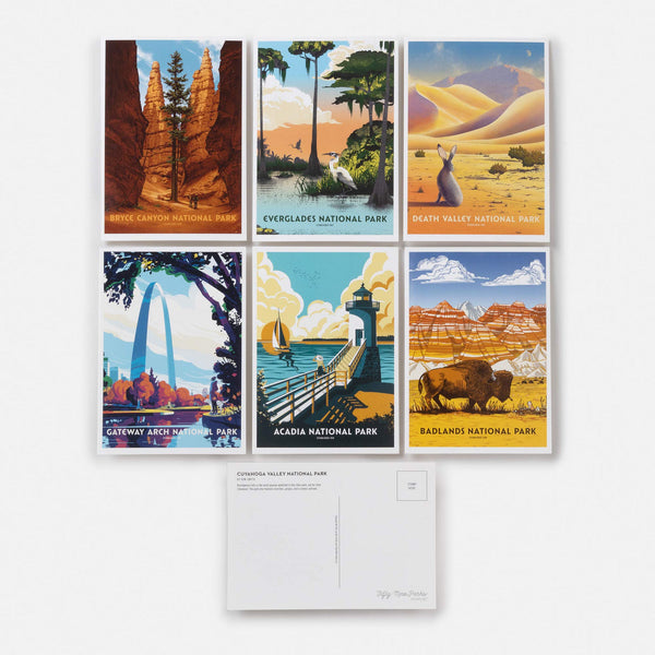 National Parks Postcard Box Set - Freshie & Zero Studio Shop