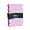 Scalloped Shaped Notepad | Lilac + Hot Pink Edge - Freshie & Zero Studio Shop