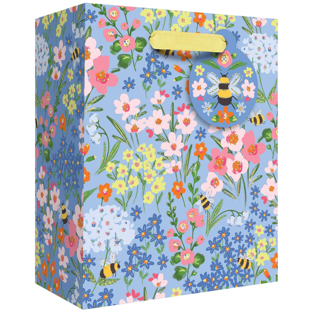 Garden Bees Small Gift Bag - Freshie & Zero Studio Shop