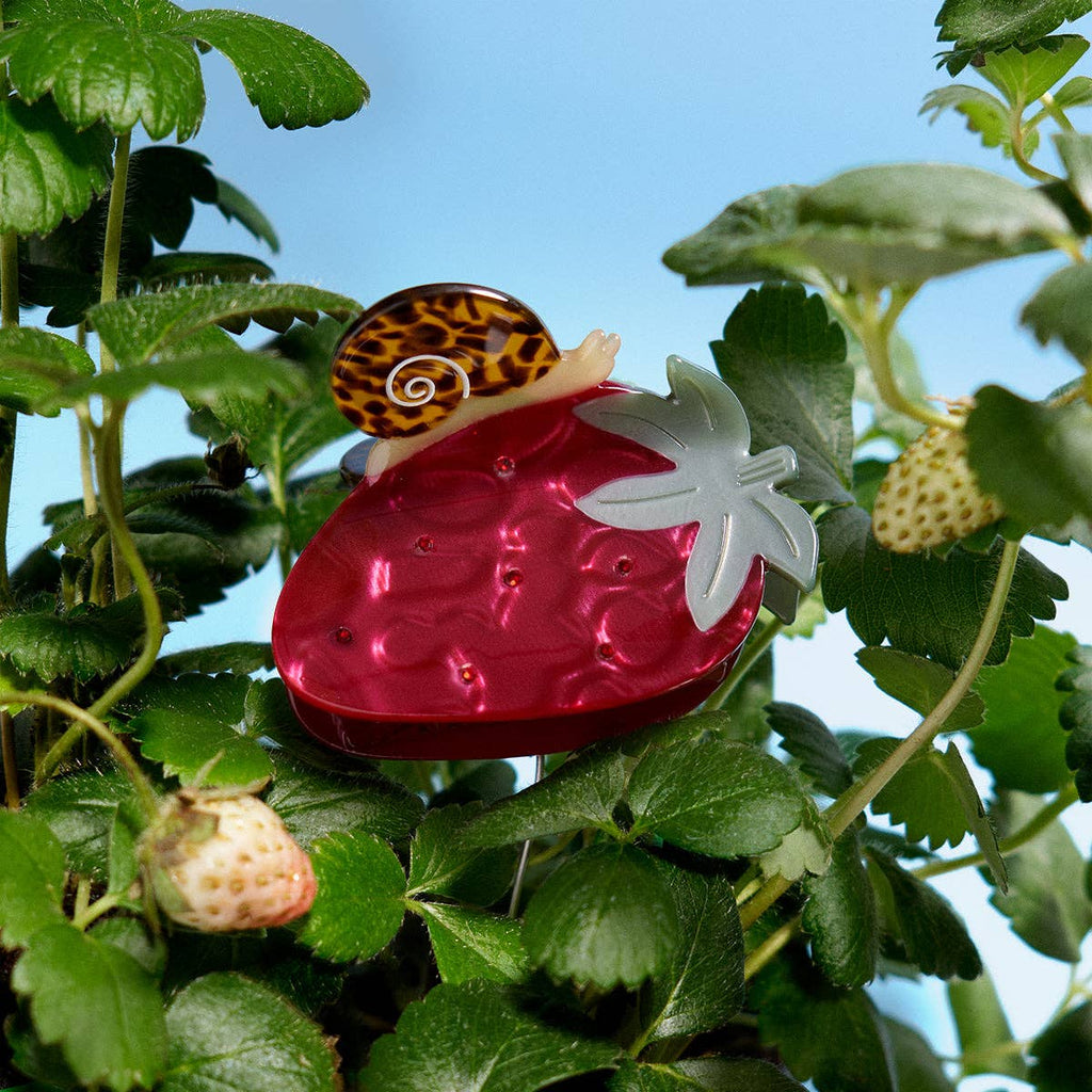 Strawberry Snail Hair Claw Clip - Freshie & Zero Studio Shop