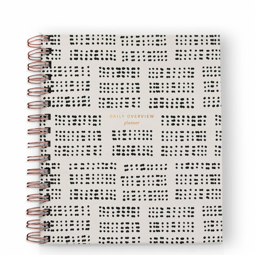 Undated Daily Overview Planner in Dotty - Freshie & Zero Studio Shop