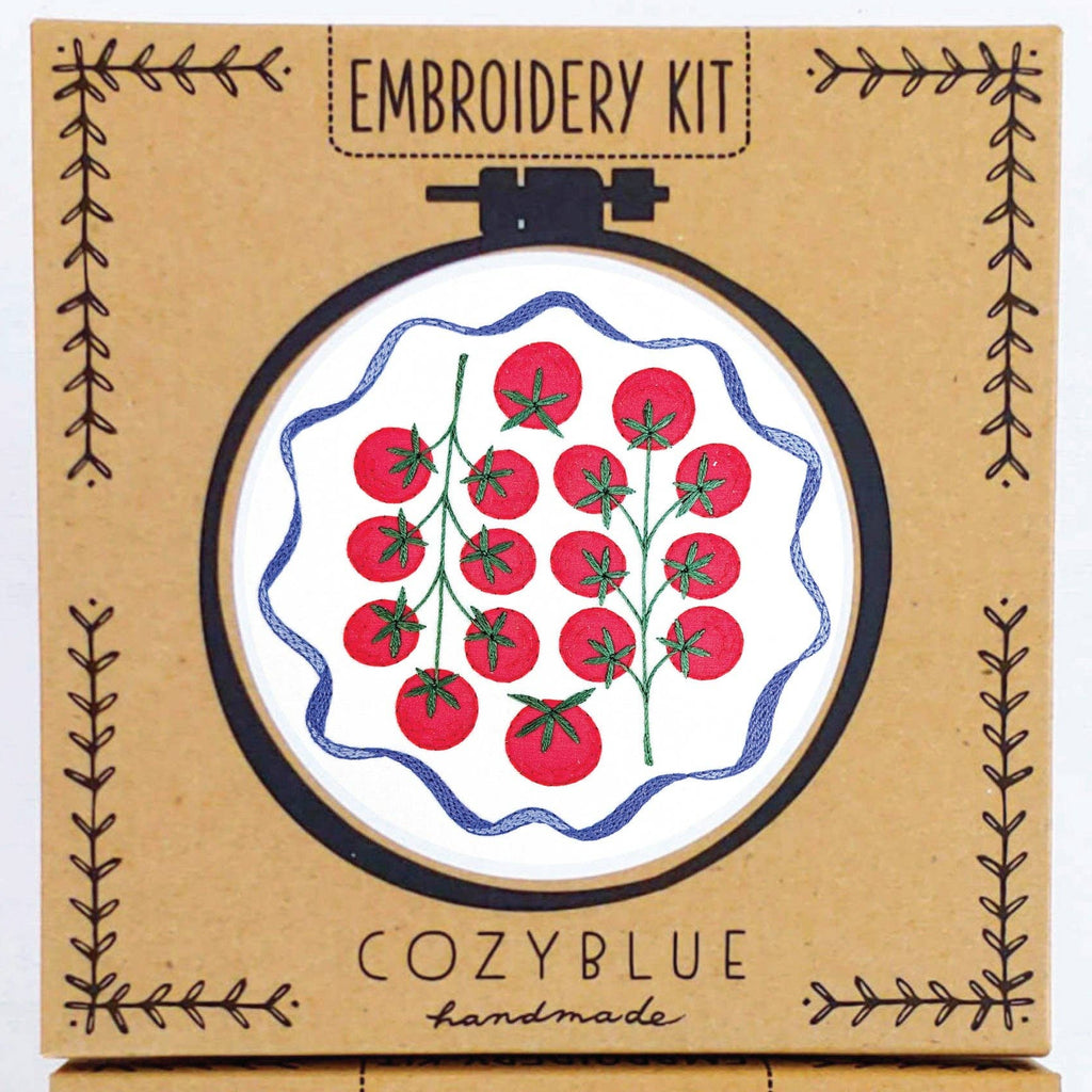 Tomatoes Embroidery Kit by Cozyblue - Freshie & Zero Studio Shop