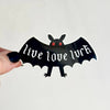 Live Love Lurk - Mothman Sticker - Freshie & Zero Studio Shop