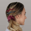 Dark Rose Shadow Velvet Covered Alligator Clips - Freshie & Zero Studio Shop