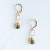 peridot bay gemstone drop earrings - Freshie & Zero Studio Shop