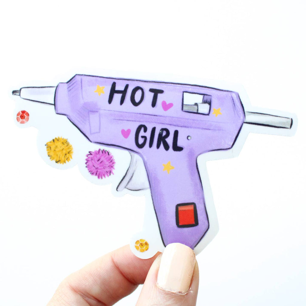 Hot Girl Craft Vinyl Sticker - Freshie & Zero Studio Shop
