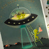 Aliens Birthday Card - Freshie & Zero Studio Shop