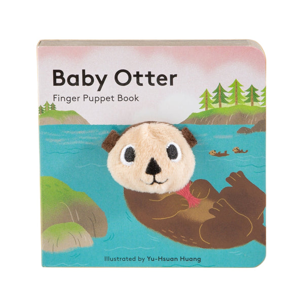 Baby Otter Finger Puppet Board Book - Freshie & Zero Studio Shop