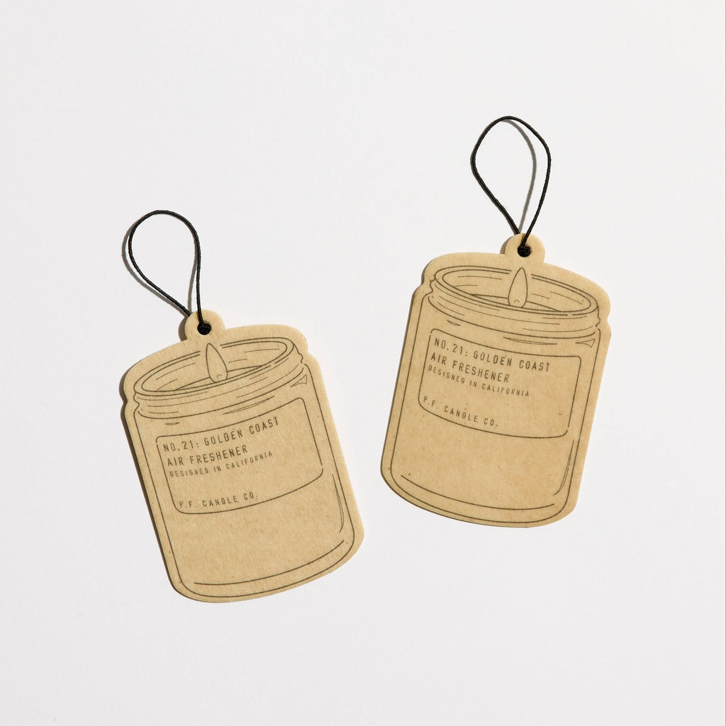 P.F. Candle Co. Air Freshener 2 Pack: Golden Coast - Freshie & Zero Studio Shop