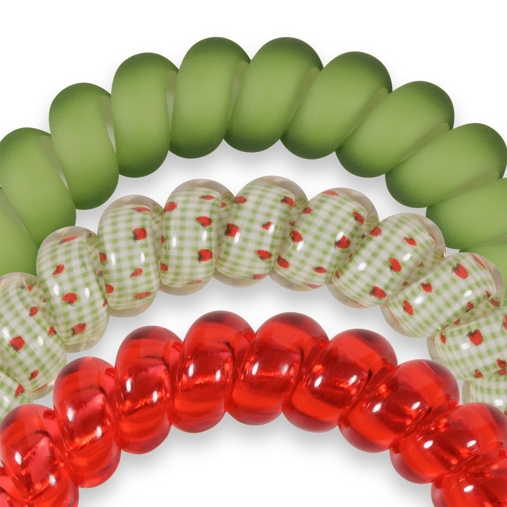 Locally Grown Tomato Red Teleties Hair Ties - Freshie & Zero Studio Shop
