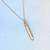 lyric necklace with white pearls - Freshie & Zero Studio Shop