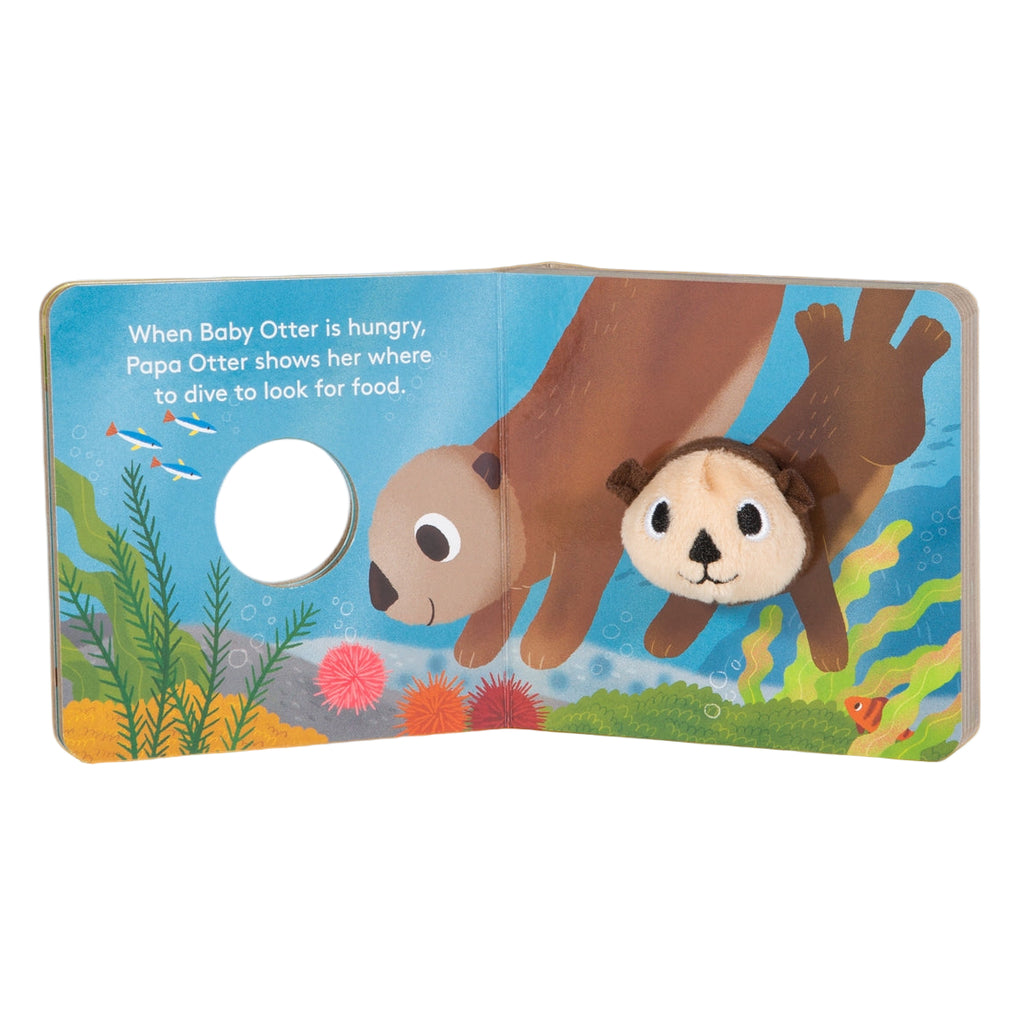 Baby Otter Finger Puppet Board Book - Freshie & Zero Studio Shop