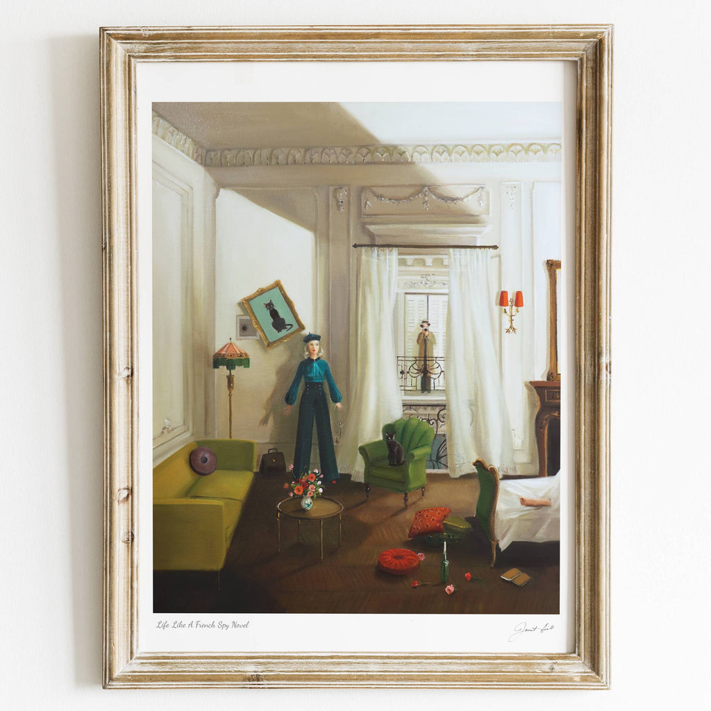 Janet Hill Art Print: Life Like A French Spy Novel - 8.5" X 11" - Freshie & Zero Studio Shop