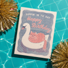 Dippin' In to say Happy Birthday Risograph Greeting Card - Freshie & Zero Studio Shop