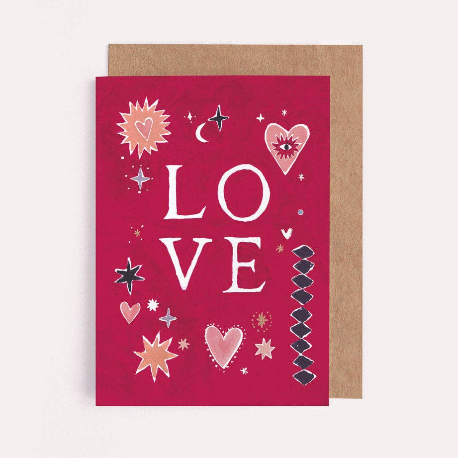 Hearts Mini Love Greeting Card - Freshie & Zero Studio Shop