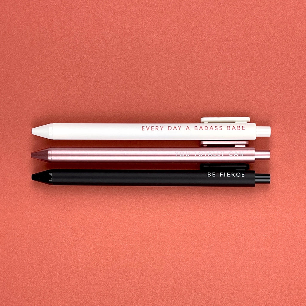 Be Bold - Pack of 3 Gel Pens - Freshie & Zero Studio Shop