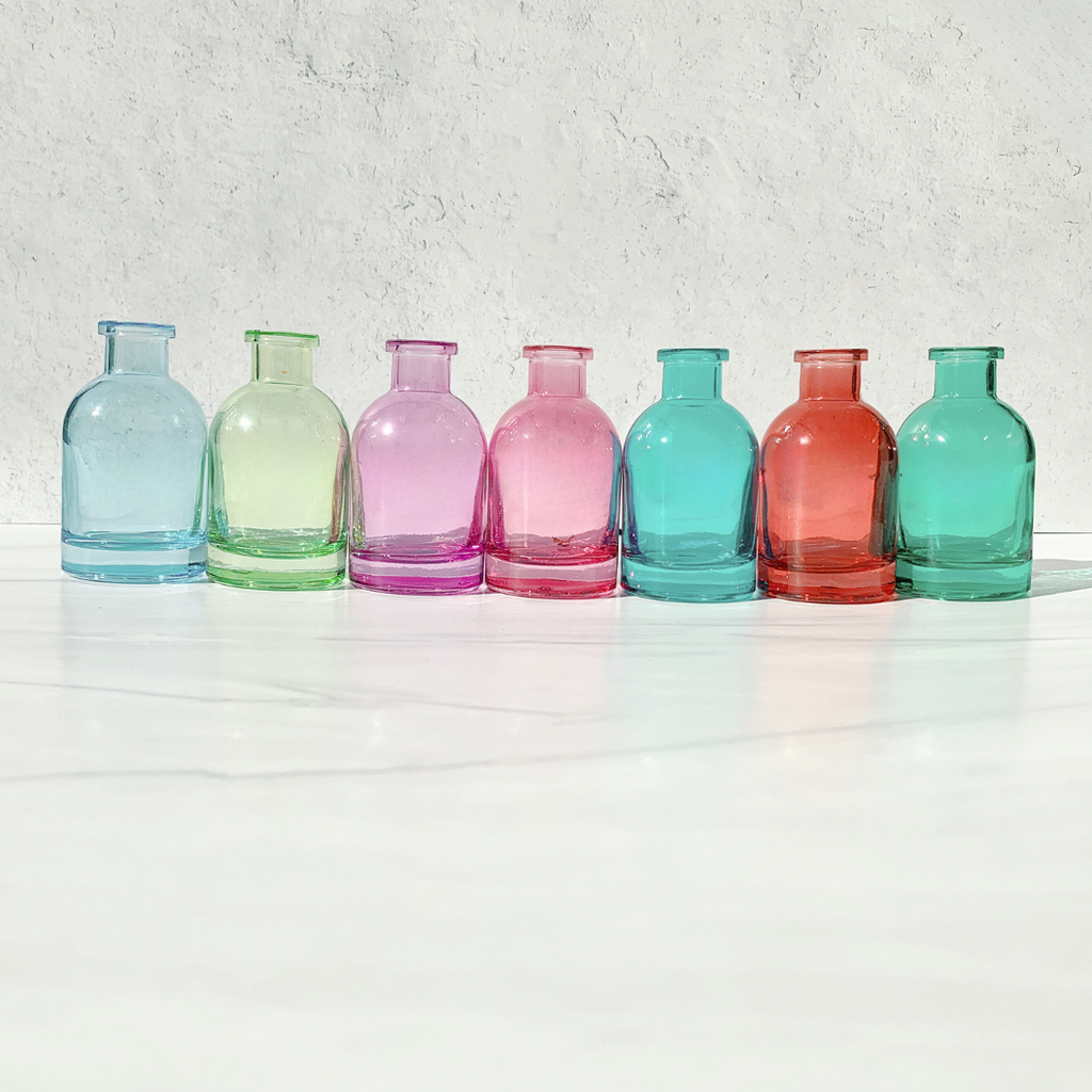 Mini Glass Tall Bottle Bud Vases - Freshie & Zero Studio Shop
