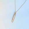lyric necklace with white pearls - Freshie & Zero Studio Shop