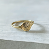 Sunflower Signet Ring: Bronze / Size 8- 57.0mm - Freshie & Zero Studio Shop