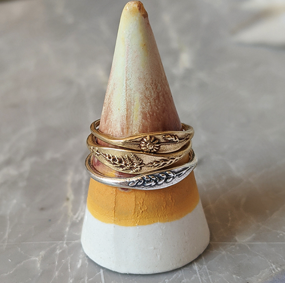 Fern ring: Bronze / Size 8- 57.0mm - Freshie & Zero Studio Shop