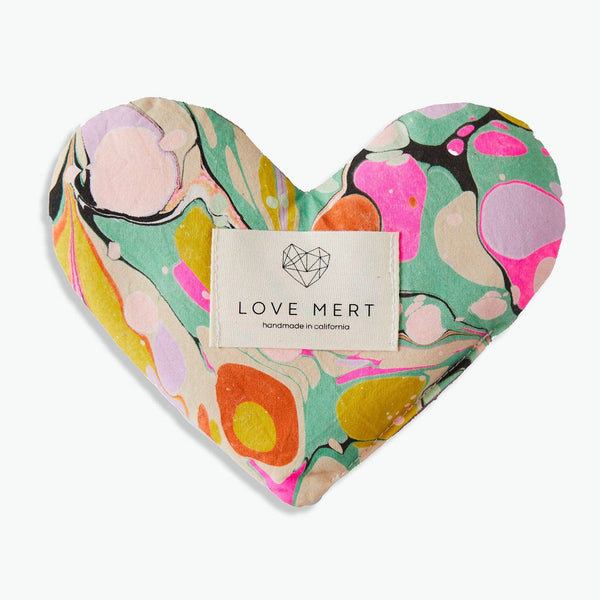 Marbled Love Heart Shaped Eye Pillow - Freshie & Zero Studio Shop