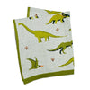 Organic Cotton Baby Blanket - Dinosaurs - Freshie & Zero Studio Shop