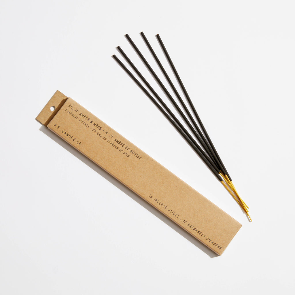 P.F. Candle Co. Incense: Amber & Moss - Freshie & Zero Studio Shop