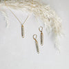 lyric earrings with pyrite - Freshie & Zero Studio Shop