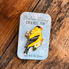 Goldfinch Enamel Pin - Freshie & Zero Studio Shop