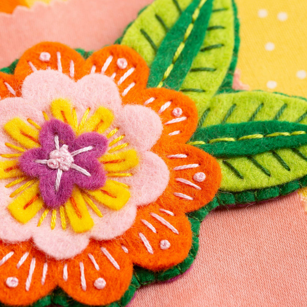 Margery Flower Felt Craft Brooch Kit | Complete Craft Kit - Freshie & Zero Studio Shop