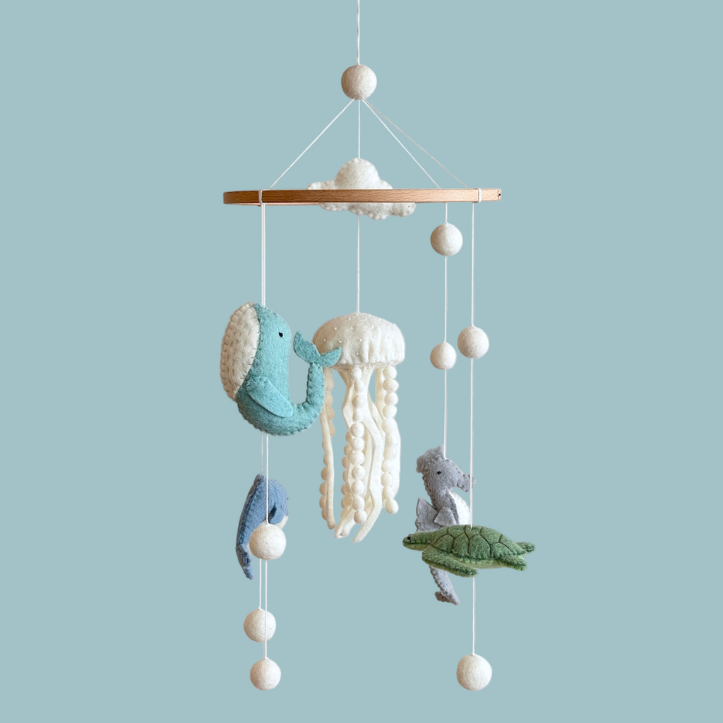 Felt Baby Mobile - Sea Life - Freshie & Zero Studio Shop
