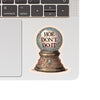 Don't Do It Crystal Ball Sticker - Freshie & Zero Studio Shop