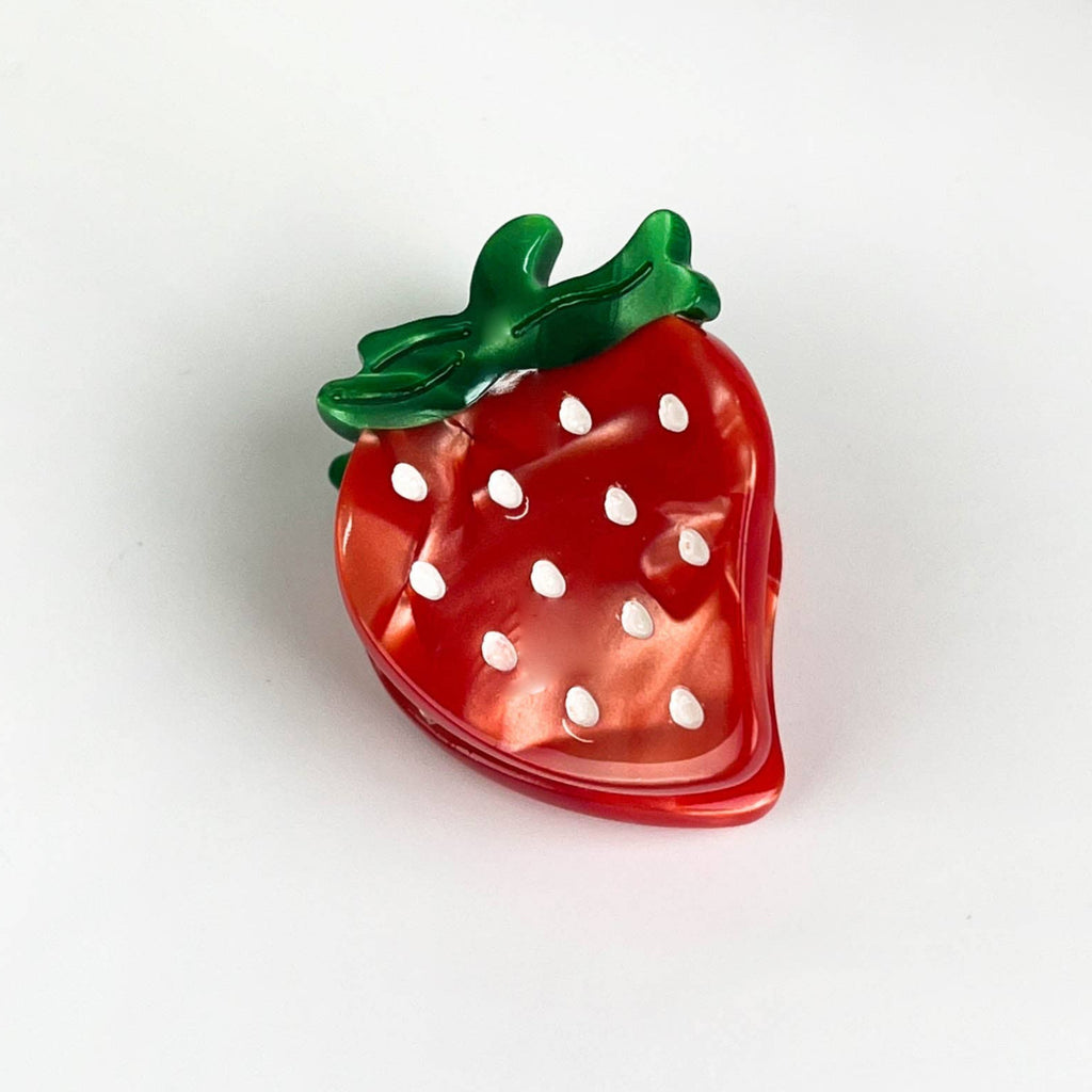 Strawberry Mini Hair Clip Set of 2 - Freshie & Zero Studio Shop