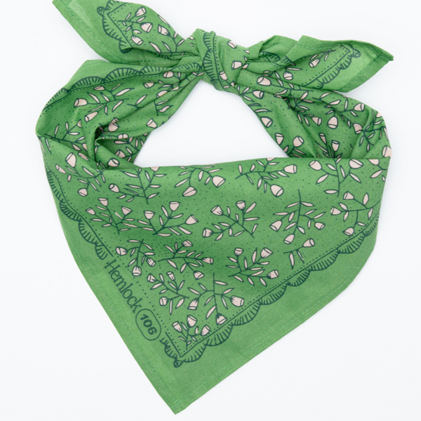 Hemlock Bandana: No. 106 Posey - Freshie & Zero Studio Shop