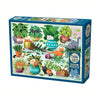 Cats vs Plants - 500pc jigsaw puzzle - Freshie & Zero Studio Shop