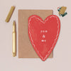 You & Me Heart Greeting Card - Freshie & Zero Studio Shop