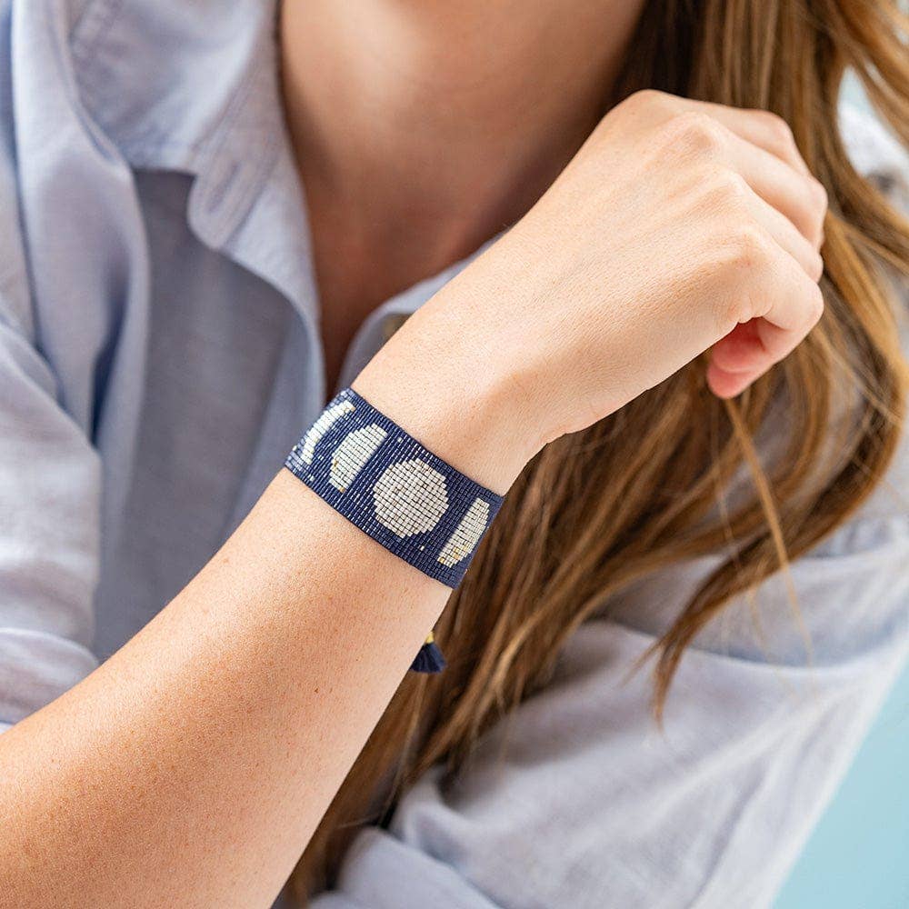 Erin Moon Phases Beaded Bracelet - Freshie & Zero Studio Shop