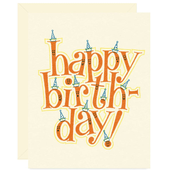 Smiling Happy Birthday Greeting Card - Freshie & Zero Studio Shop