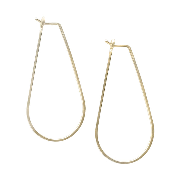 Minimal Hoop - Boho Teardrop - Freshie & Zero Studio Shop