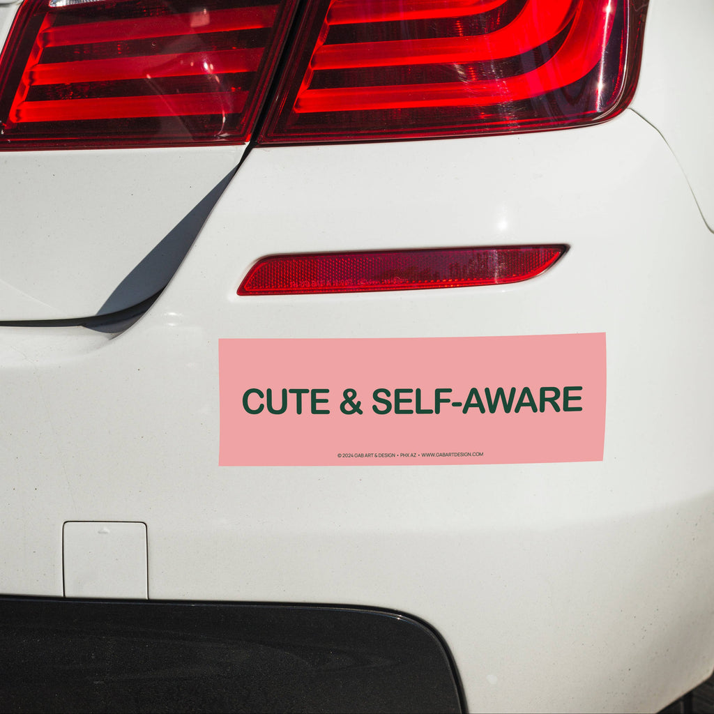 Cute & Self-Aware Bumper Sticker - Freshie & Zero Studio Shop