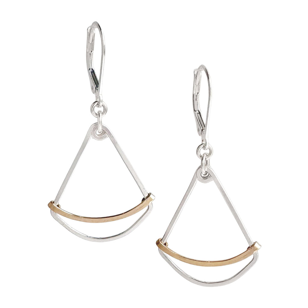 Golden Fan Earrings - Freshie & Zero Studio Shop